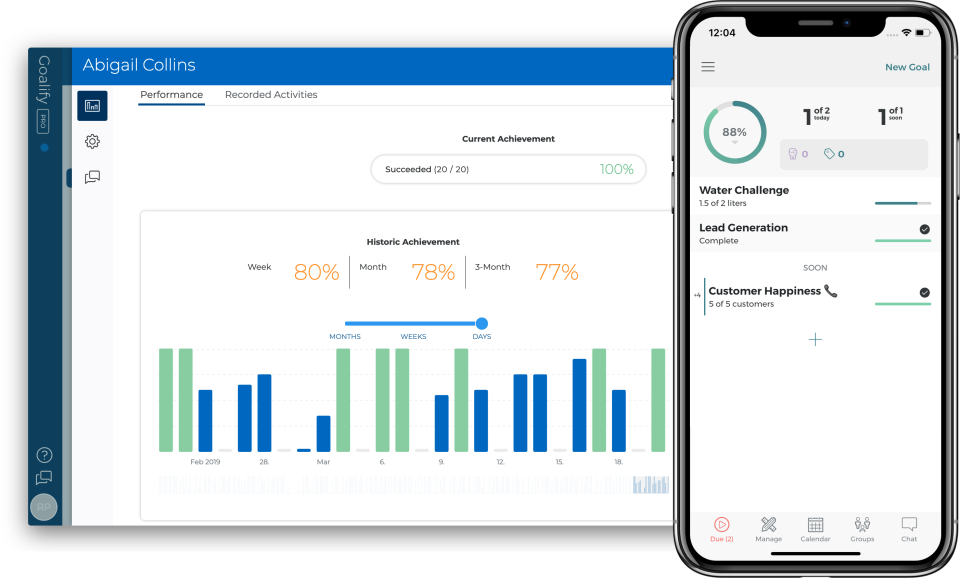 Goalify Professional screenshot: Goalify Professional performance tracking