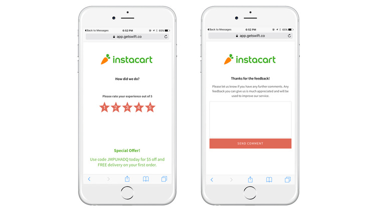 GetSwift Software - Real-time service feedback