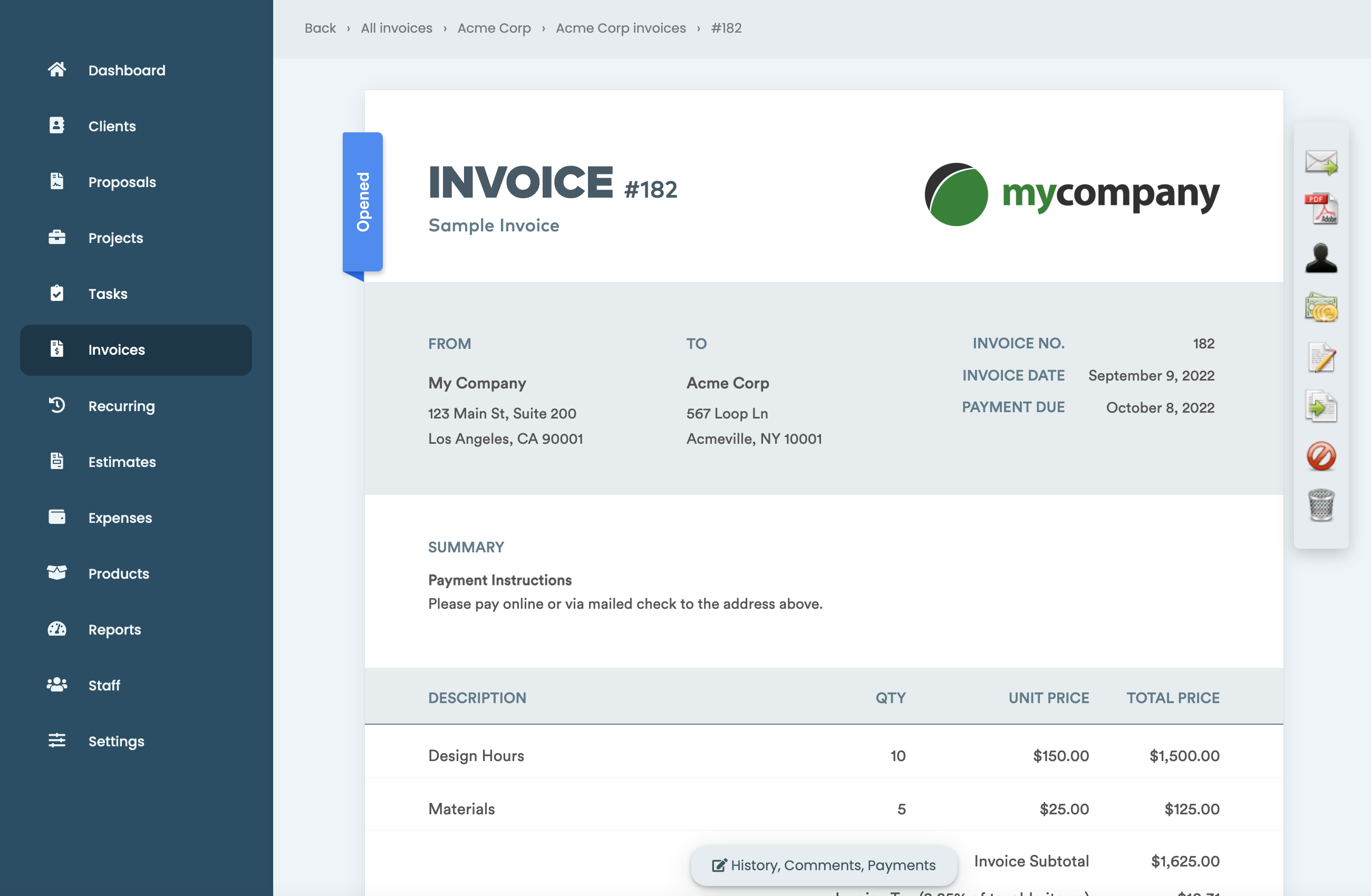 Beautiful invoice and estimate themes with customization via HTML/CSS