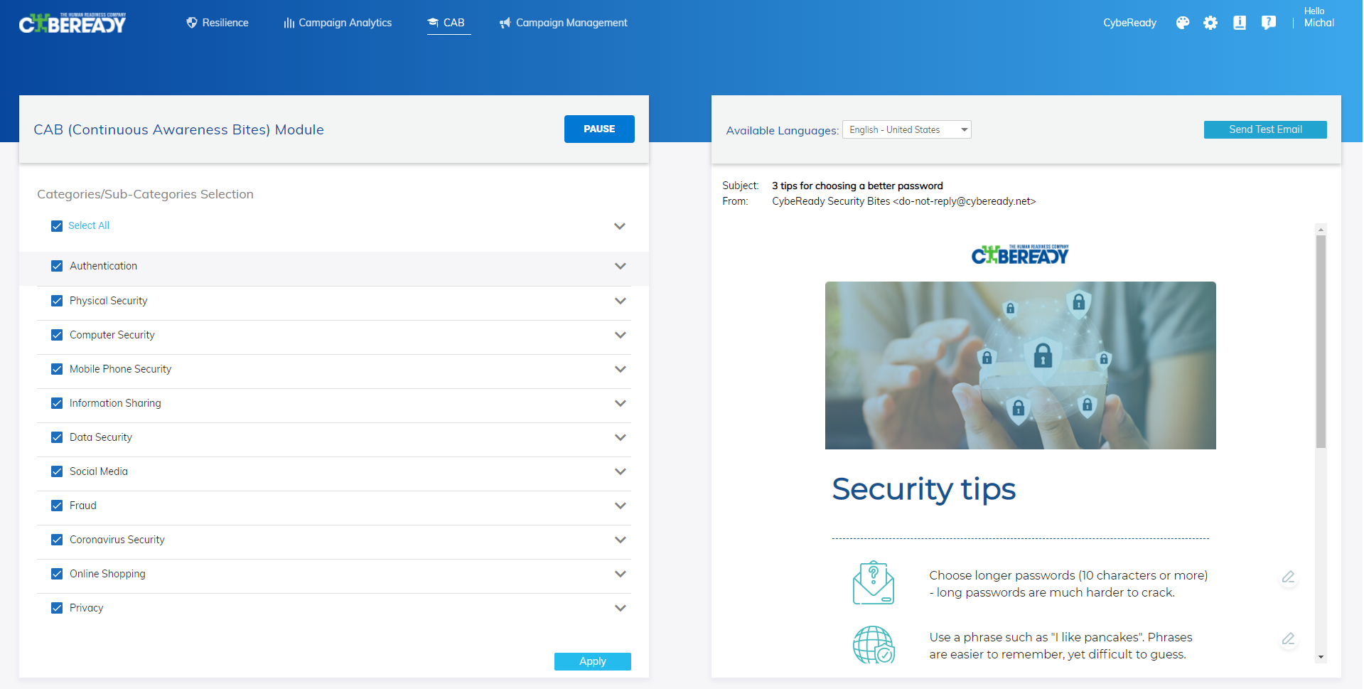 CybeReady Effective and engaging security emails