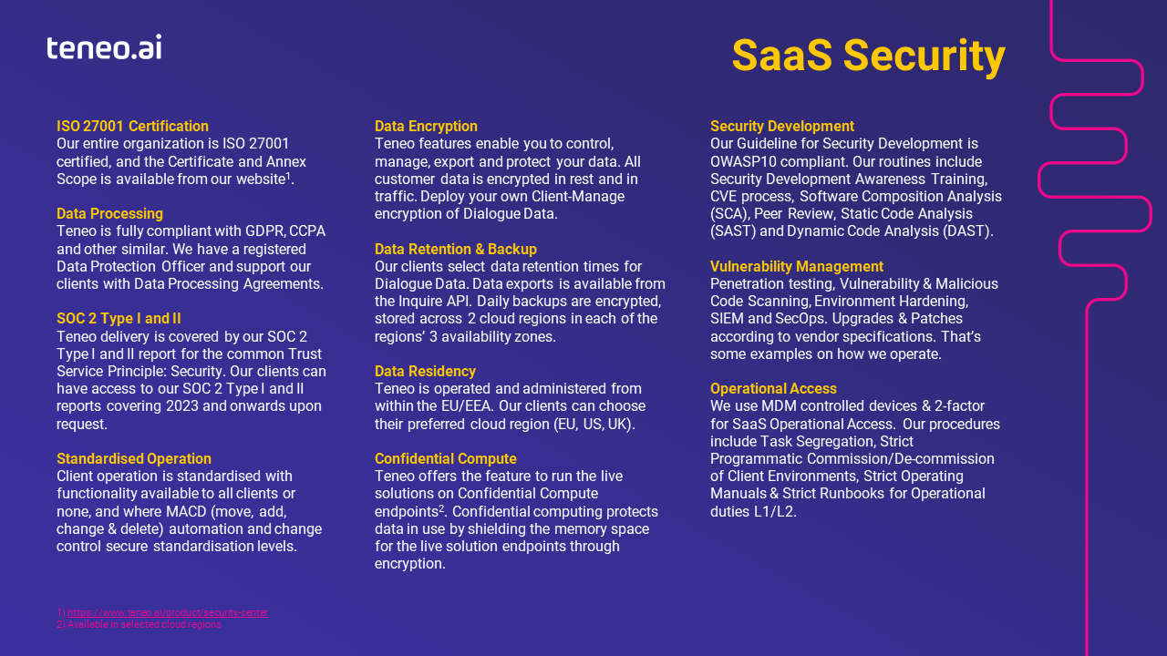 Teneo Software - Teneo: SaaS Security