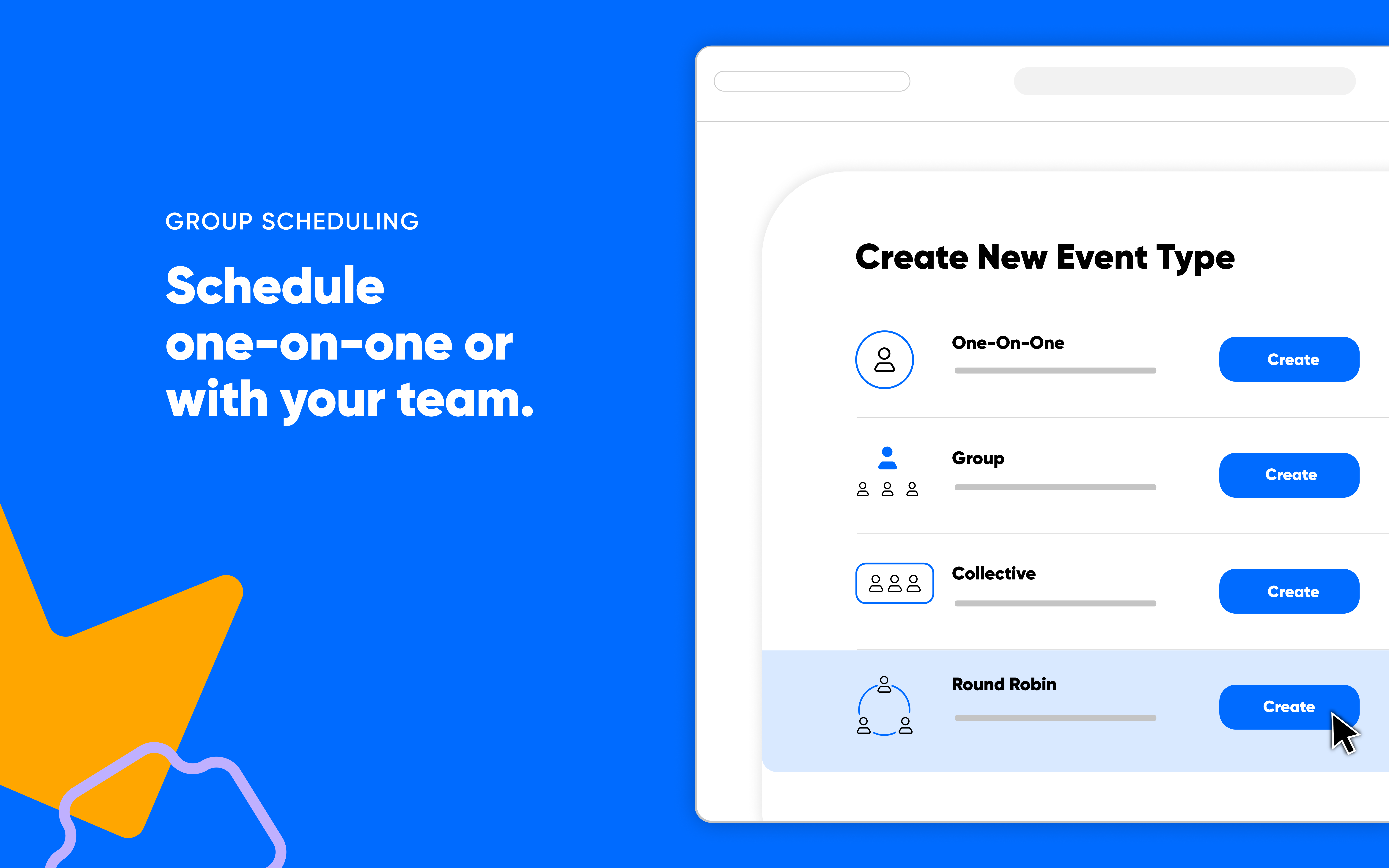 <p style="text-align: center;"><span style="font-weight: 400;">Team-based scheduling in Calendly (</span><a href="https://www.capterra.com/p/148036/Calendly/"><span style="font-weight: 400;">Source</span></a><span style="font-weight: 400;">)</span></p>
