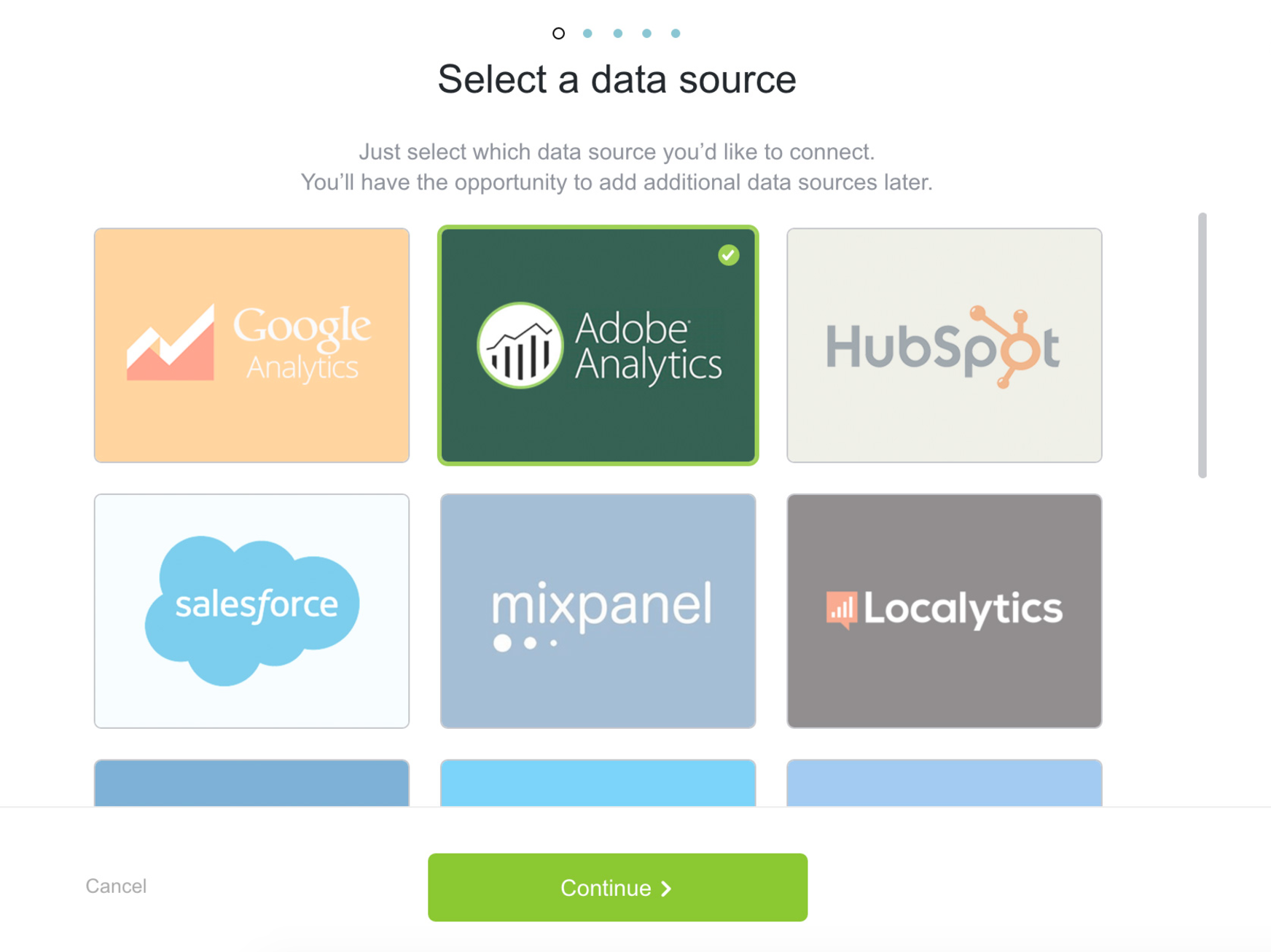 Databox Software - Connectors are included for multiple cloud systems, to allow users to import their data