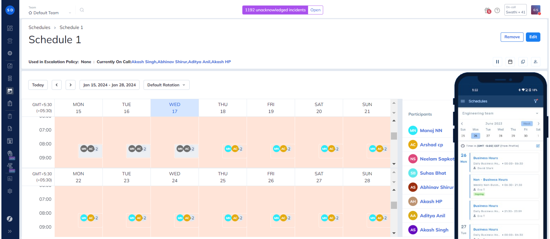 Squadcast Software - Create Round Robin Schedules for your On-Call Team