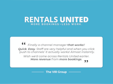 Rentals United Software - We helped quite a few Property Managers to automate and grow their business. Become the next success story!
