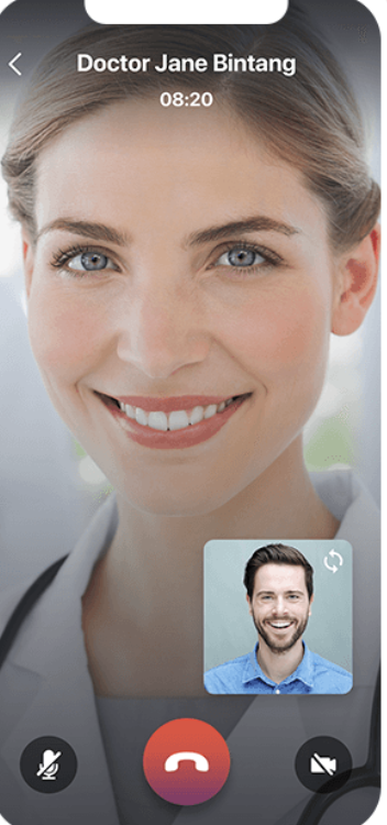 ClinicLive patient mobile app - video chat