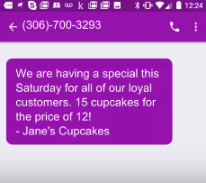 Text message campaign