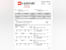 e-automate Software - Contract Invoice