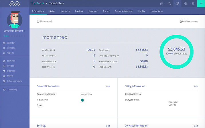 Momenteo Software - Clients