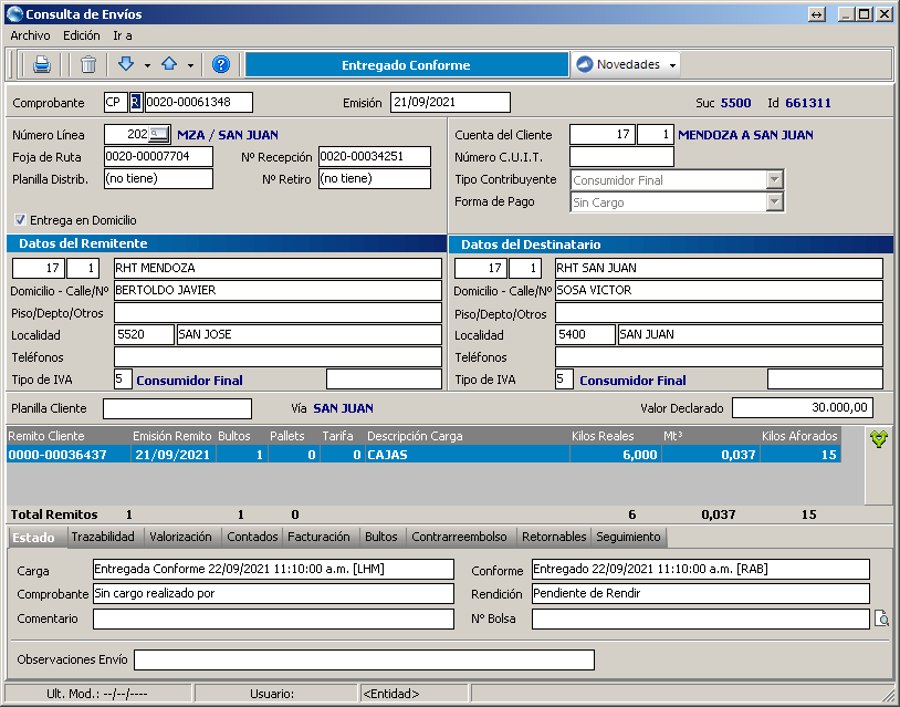 Cristal Software - Cristal shipping consultation