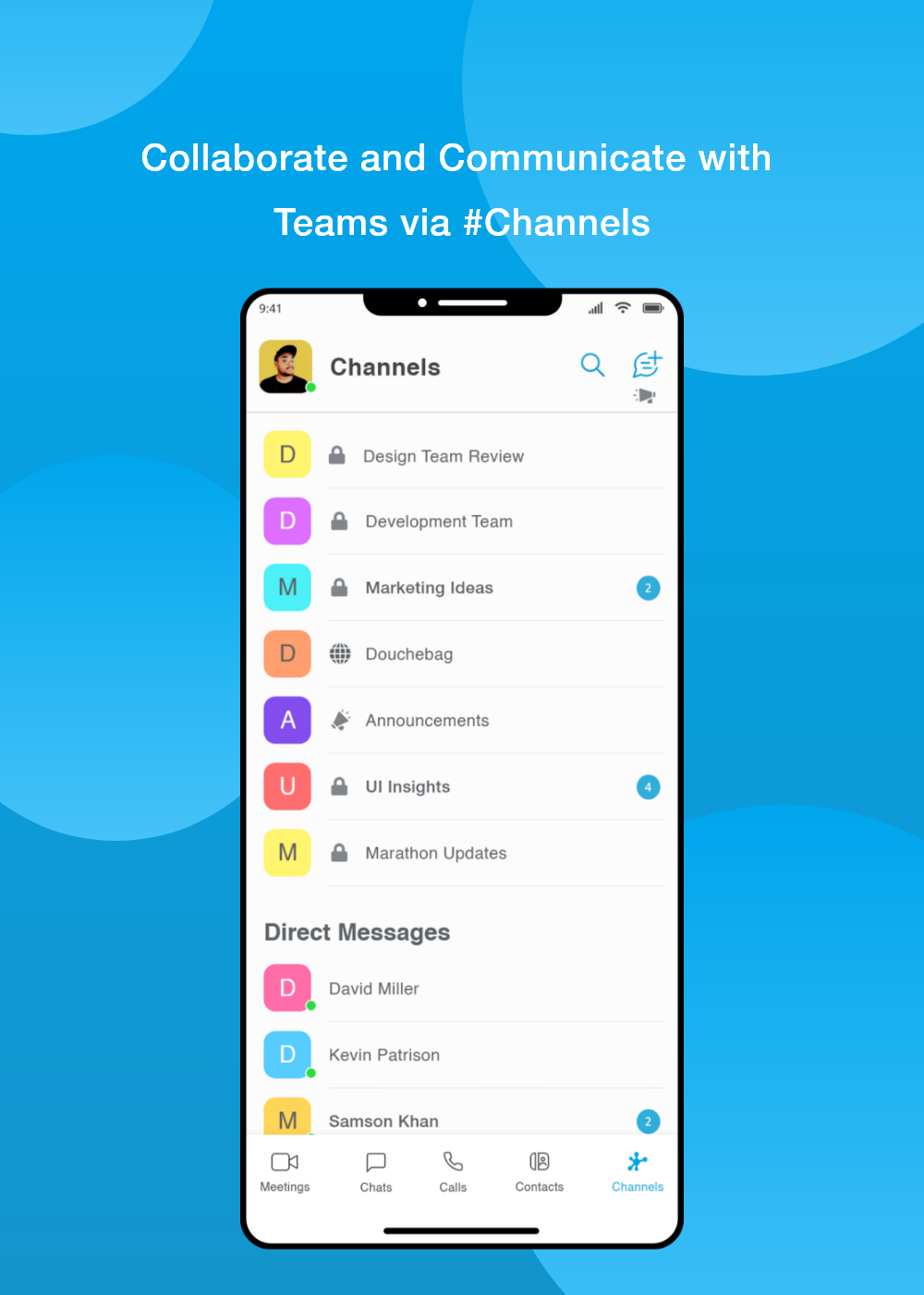 Collaborate and communicate with Teams via Channels