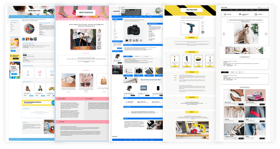 3Dsellers Software - eBay Listing Designer templates