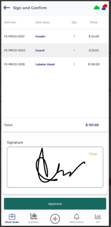 FieldEquip Software - FieldEquip electronic signature capture