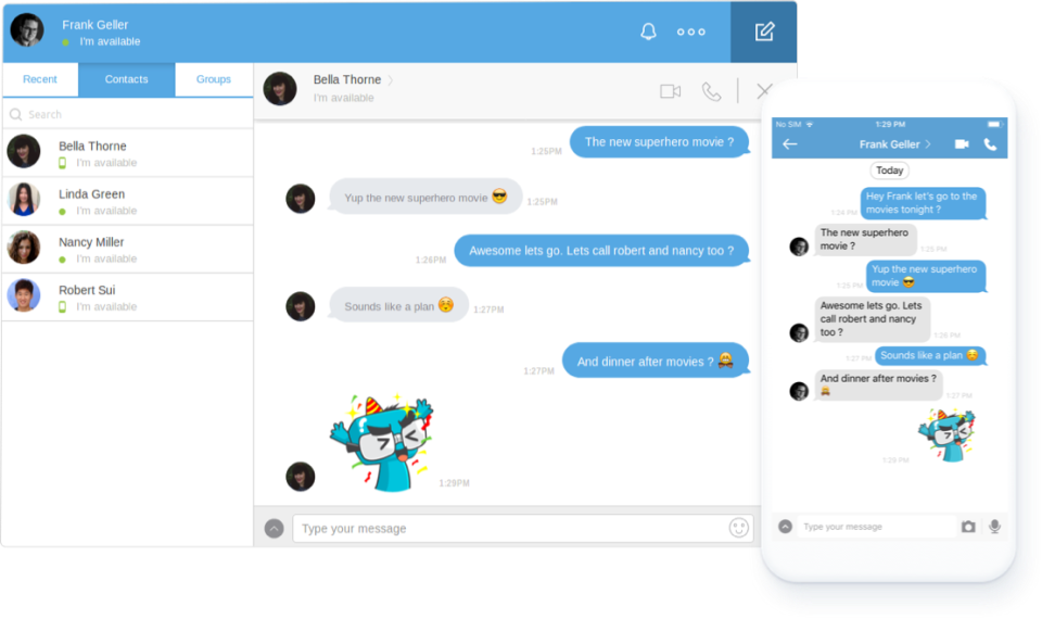 CometChat Software - CometChat one-on-one chat