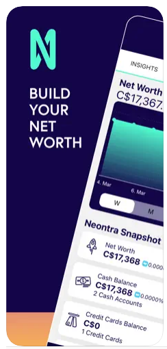Neontra screenshot: Neontra is an app that helps you understand and manage your money.