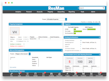ResMan Software - View compliance KPIs at a property or portfolio level, as well as demographic snapshots to ensure adherence to tenant selection plans