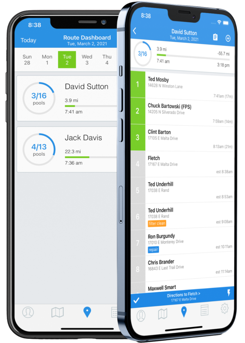 Everything you need to run your pool service business, all in one app.