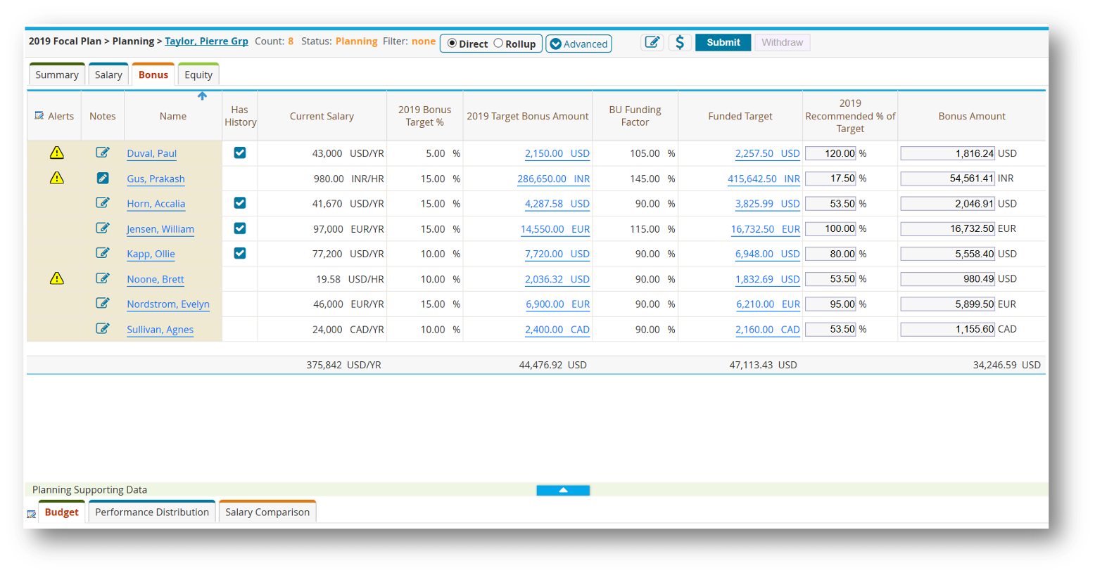 HRsoft Compensation Management Logiciel - 2