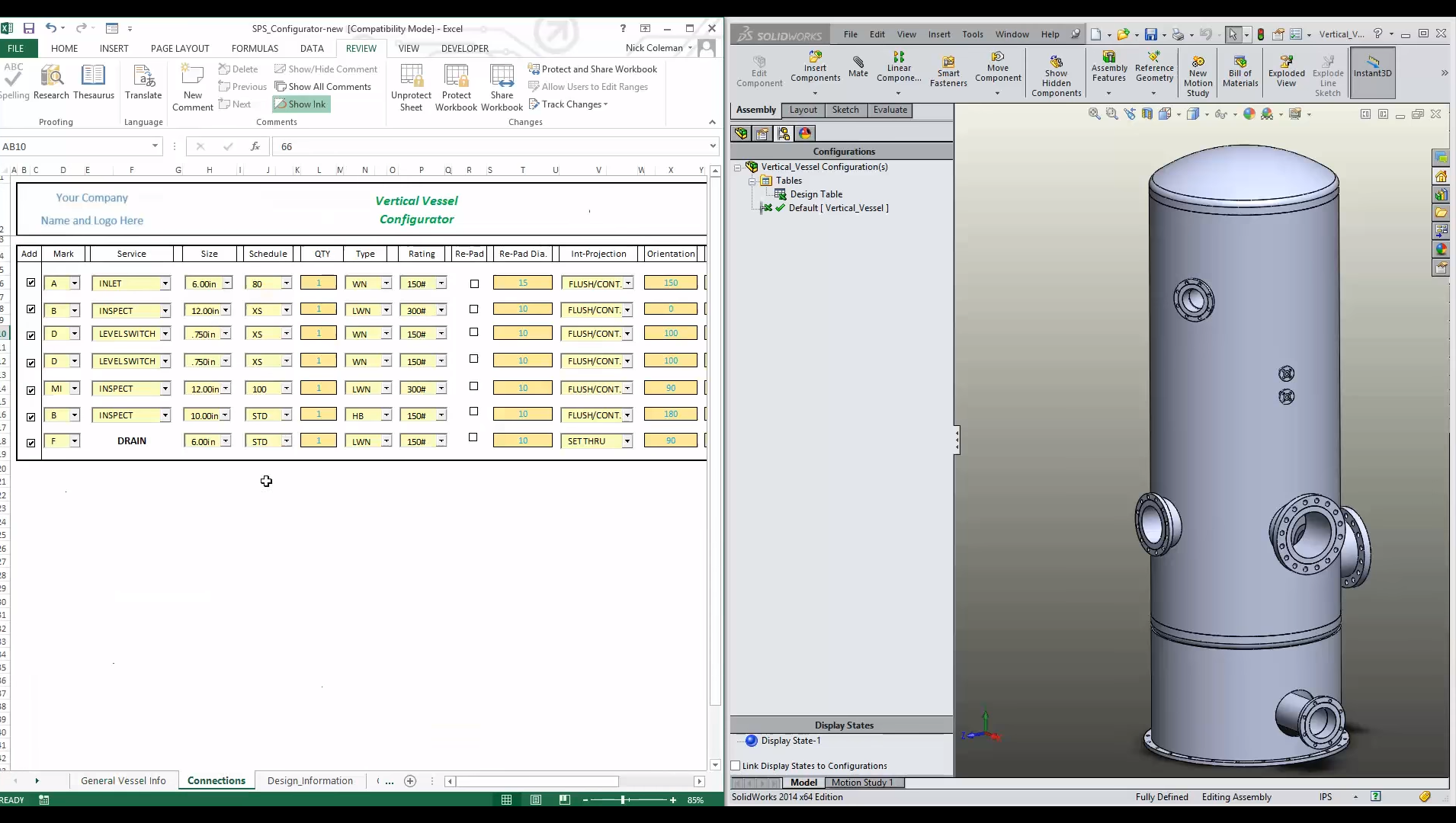 3D CAD Automation model update screenshot