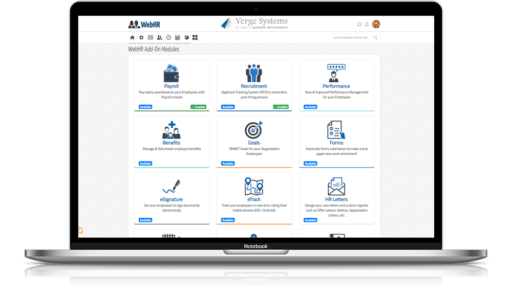 WebHR Logiciel - 11