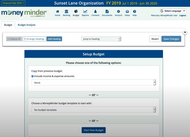 MoneyMinder Software - MoneyMinder budgeting