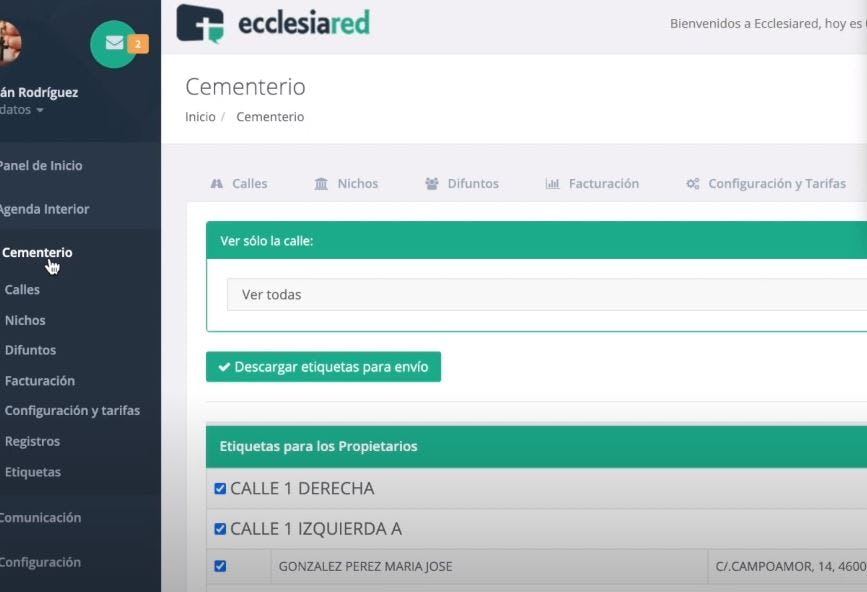 Ecclesiared Software - Ecclesiared manage cemeteries