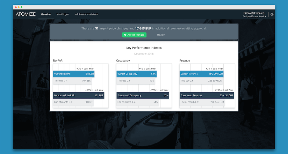 Managers can view all reservation details on a centralized dashboard