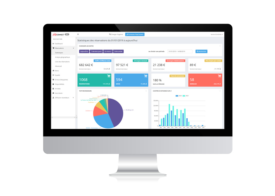 PopConnect screenshot: Logiciel Popconnect