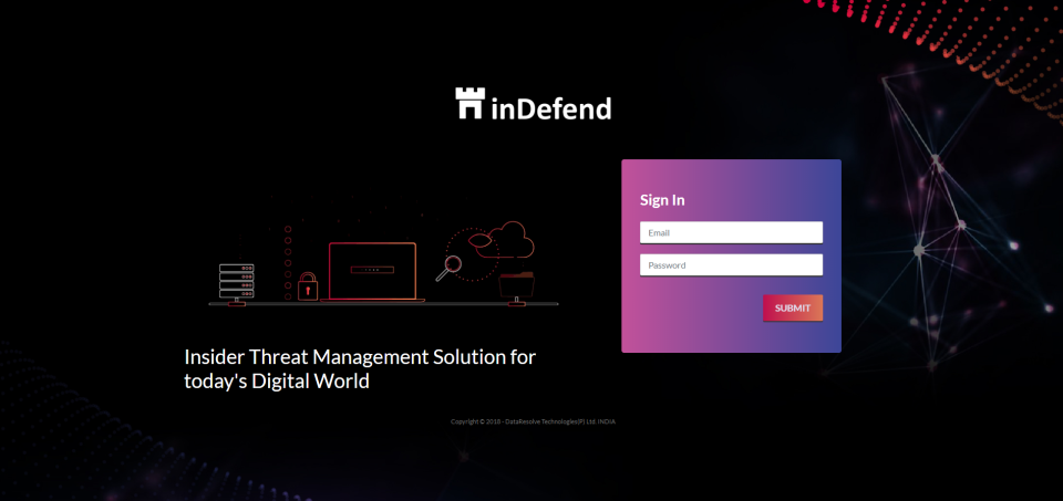 inDefend screenshot: Indefend Advanced - Dashboard