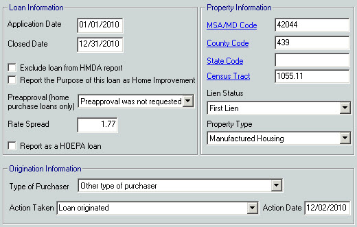 Loan information