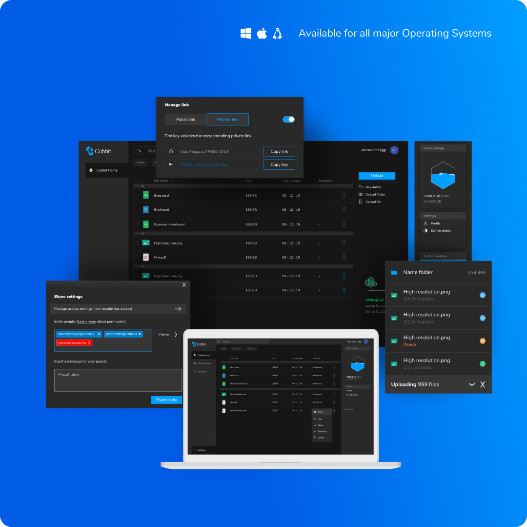 Cubbit screenshot: Cubbit