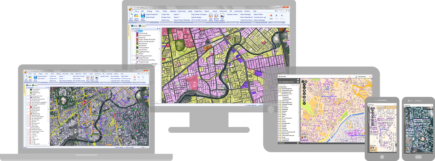 IGiS Enterprise Suite Software - Geospatial suite with feature-rich tools to help users create, analyze, manage, and securely share geospatial data over the Internet and intranet