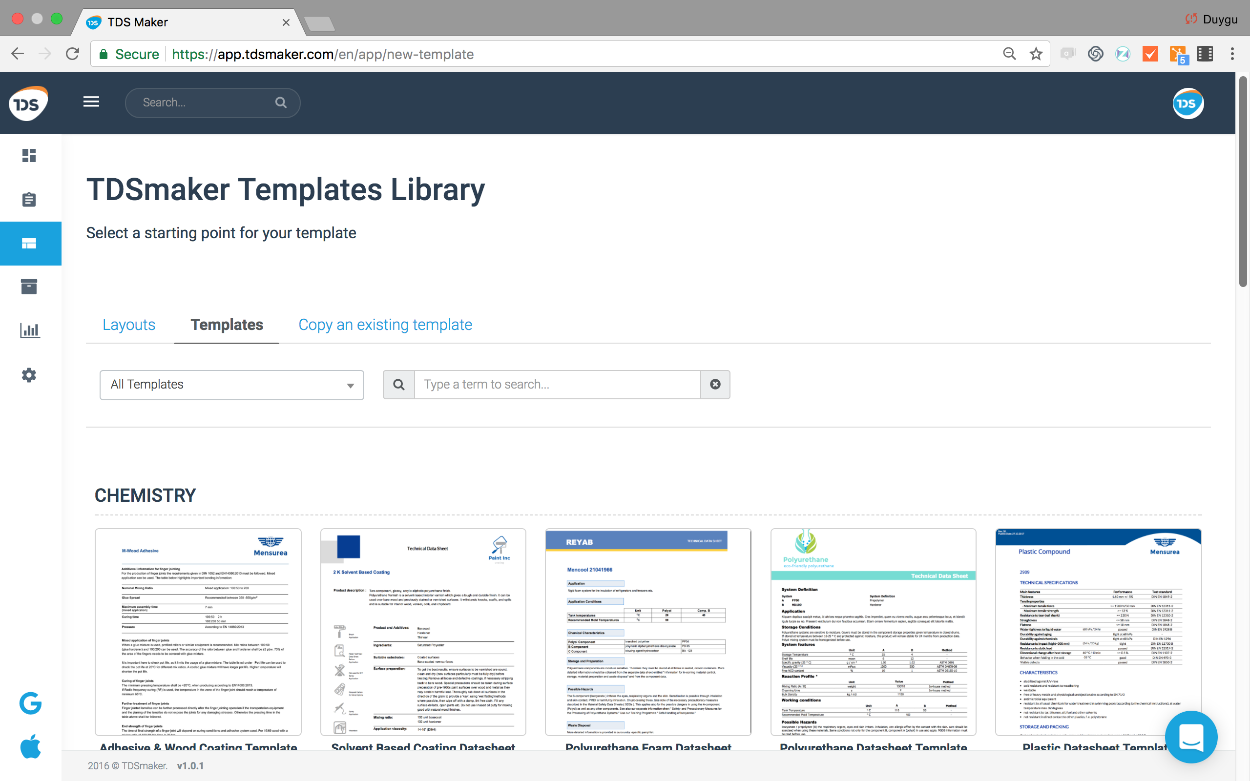 Template library