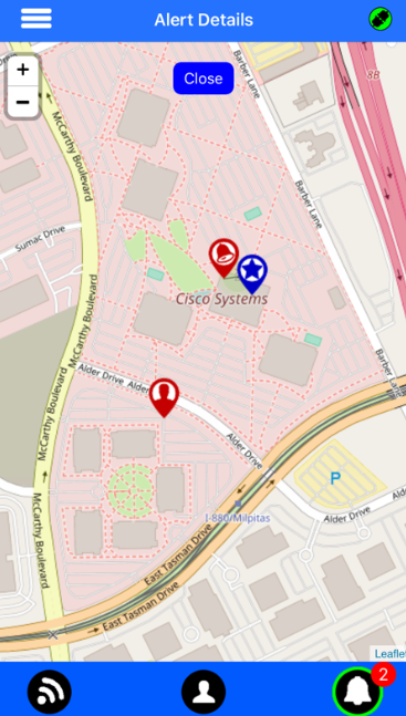 Cisco IPICS location tracking