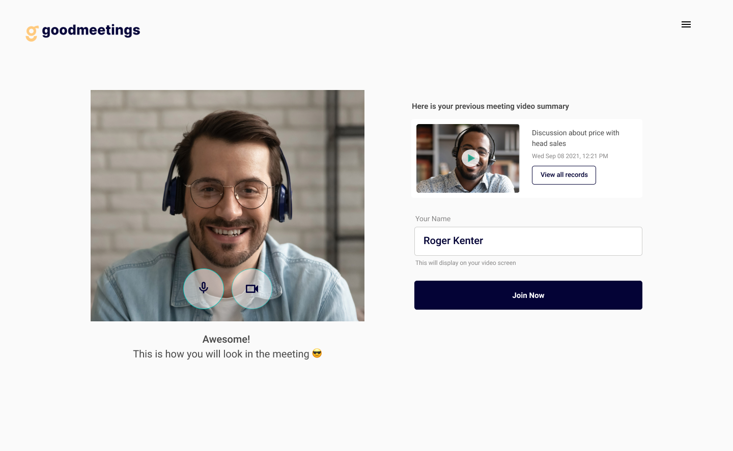 Goodmeetings Software - 1
