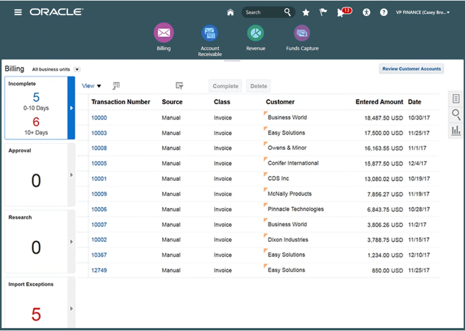 Oracle Cloud Financials