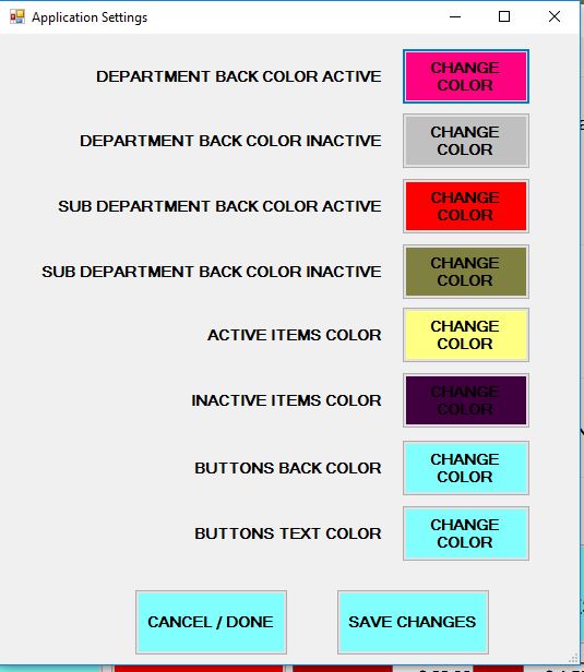 Color configuration
