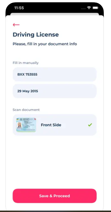 Kycaid screenshot: Kycaid upload documents