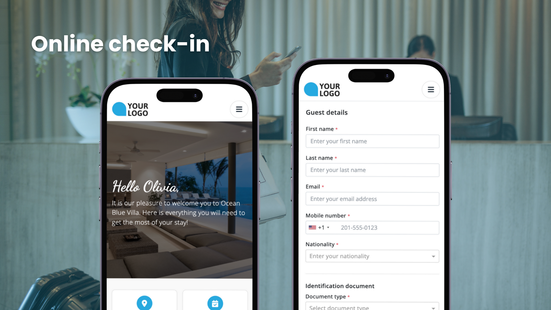 Tourmie screenshot: Tourmie online check in