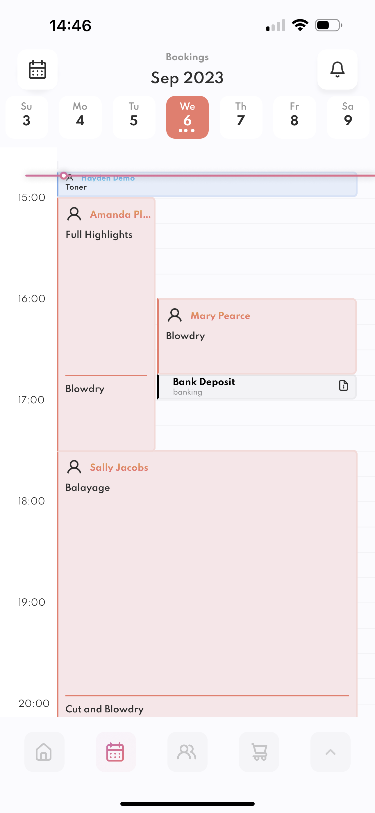 HUSL screenshot: Fast easy appointment scheduling and online booking