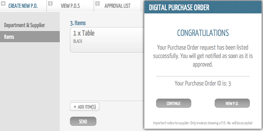 Digital Purchase Order Software - 2