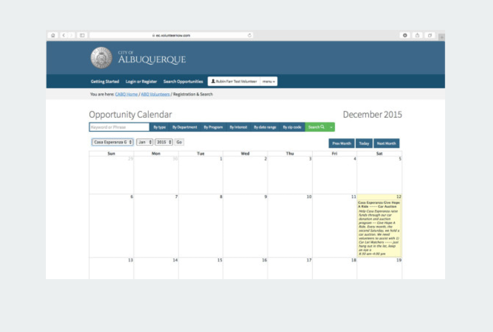 eCoordinator scheduling calendar