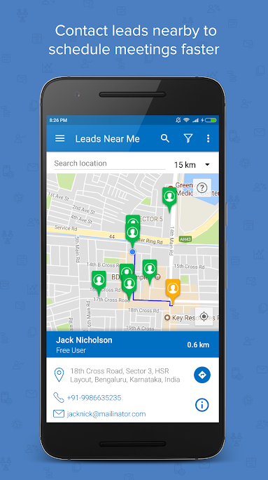 LeadSquared Software - Locate and contact leads using geolocation