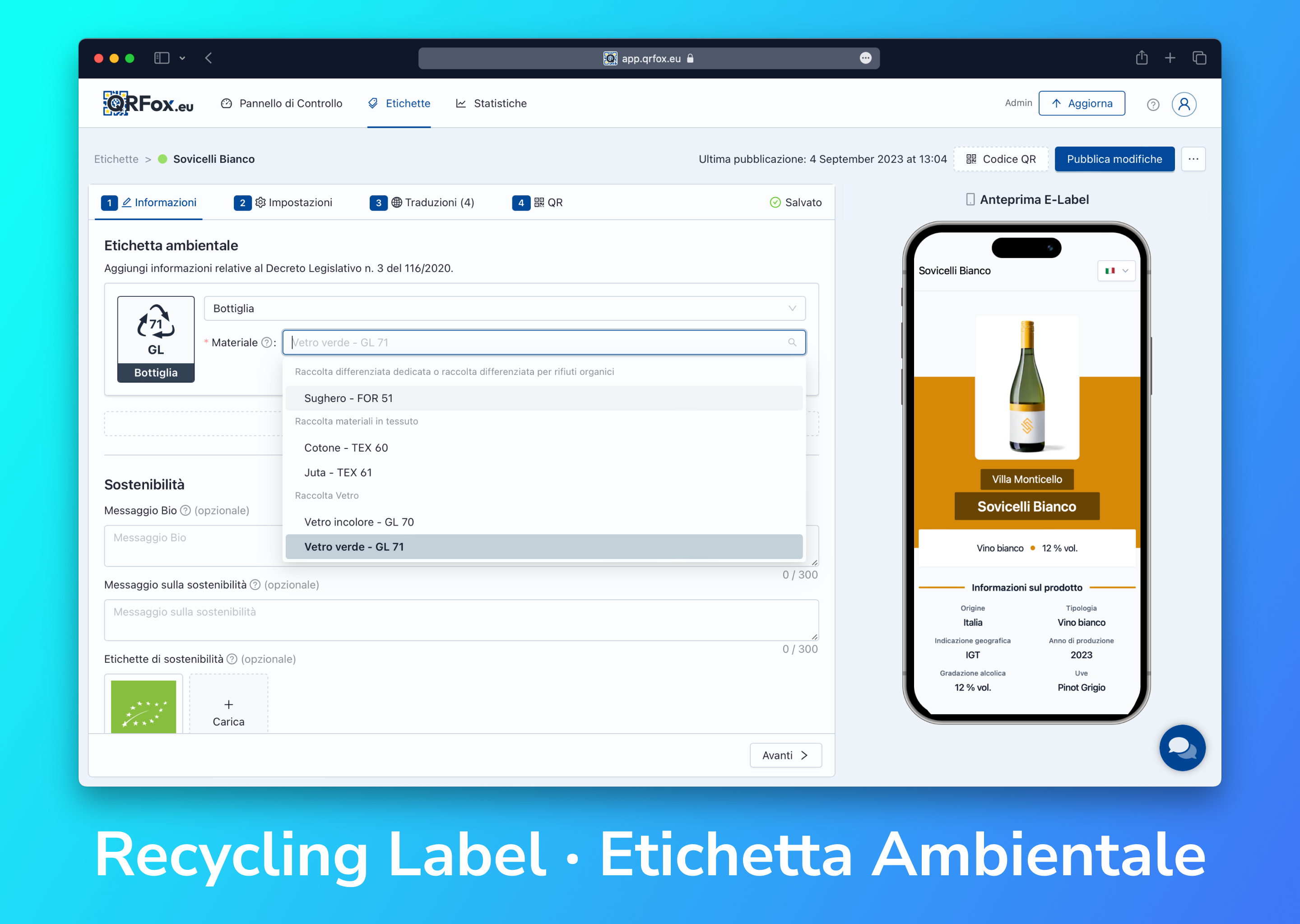 Recycling Label Editor