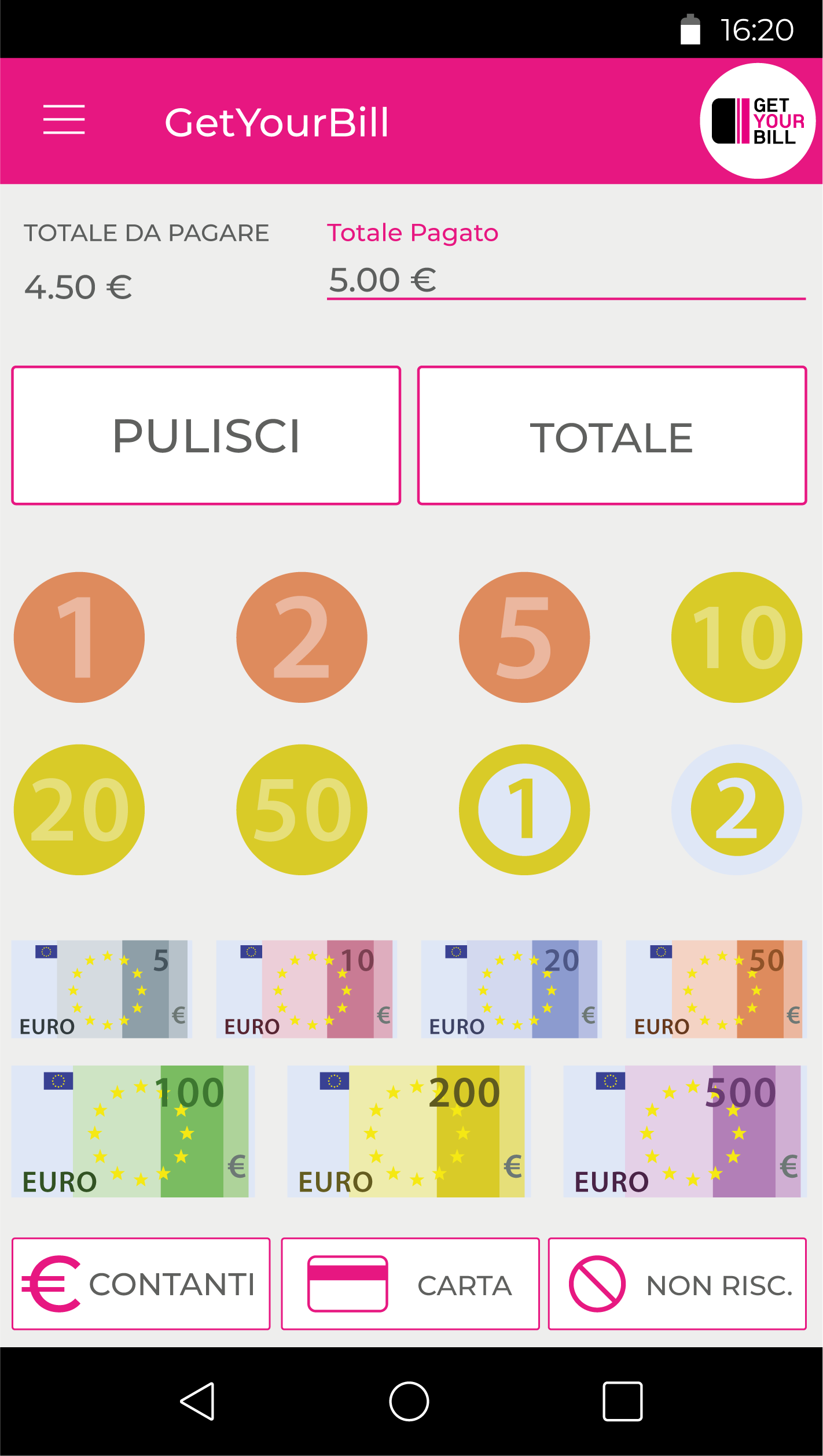 GetYourBill Software - When installed on a POS, GetYourBill can collect card and other forms of electronic payments