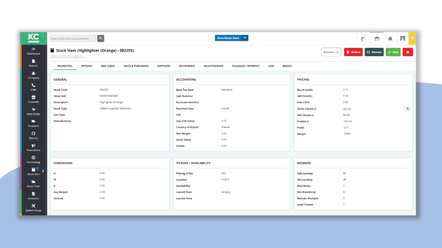Manage your inventory at a granular level, across multiple sites.