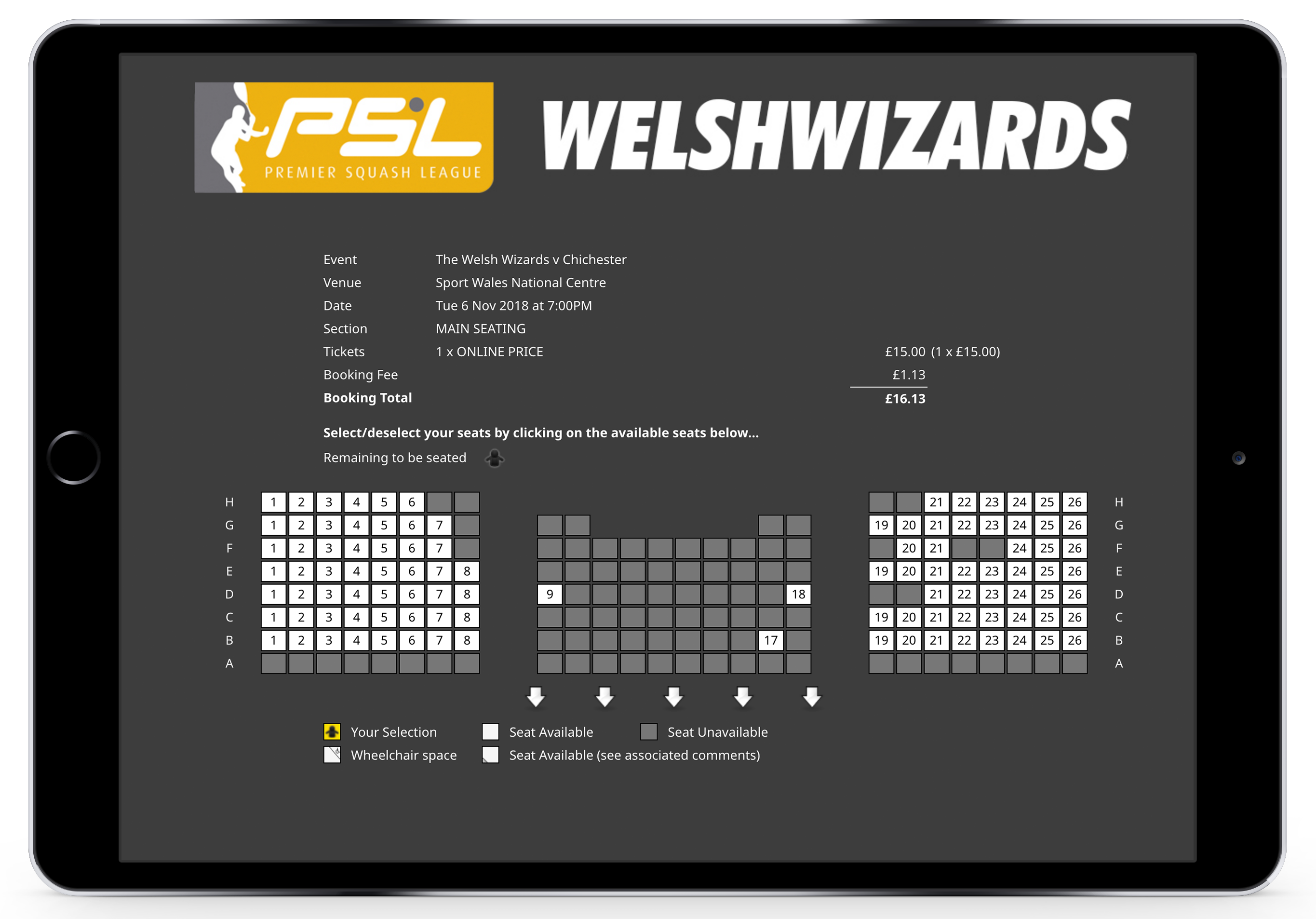 Our easy-to-use interactive venue seating plan designer allows you to create an accurate onscreen representation of your venue.