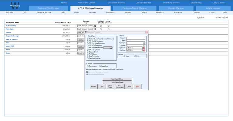 Wintac Software - Wintac Checking Manager