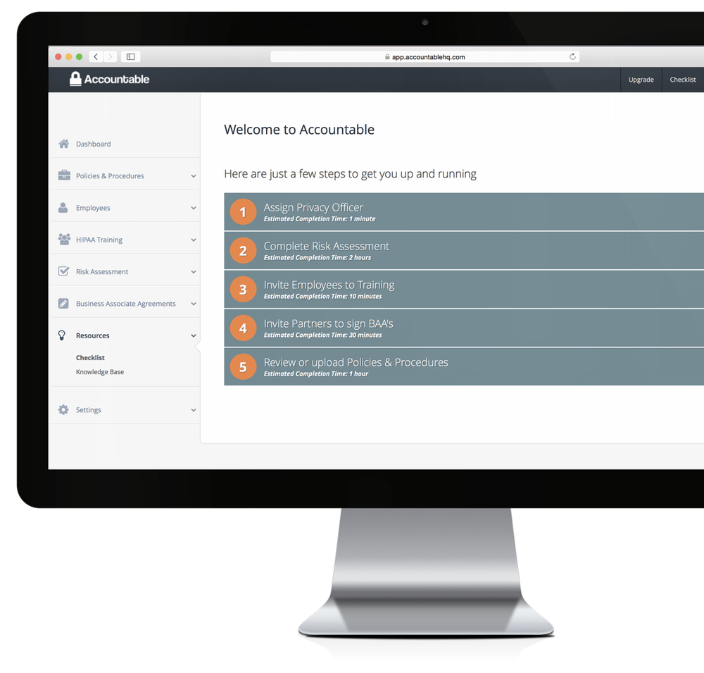 Accountable screenshot: imacscreen
