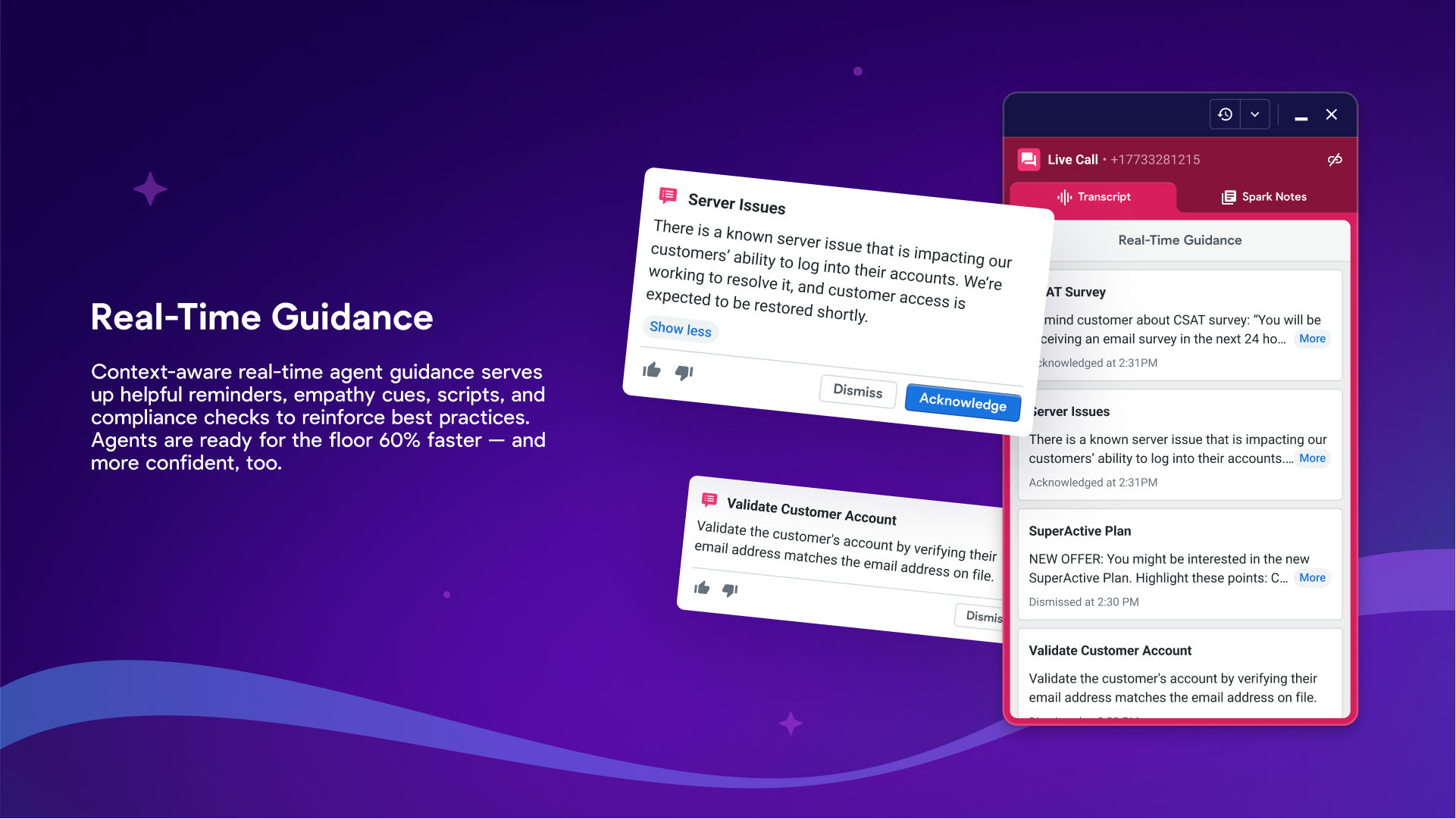 Laivly screenshot: Real Time Guidance